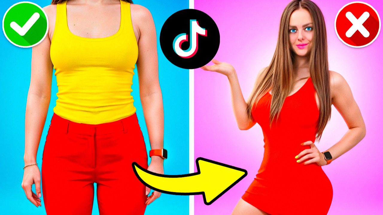 13 МОДНЫХ ЛАЙФХАКОВ из ТИК ТОКА со шмотом! Я испортила всю ОДЕЖДУ! ЛУЧШИЕ идеи ИЗ LIKEE смотреть онлайн