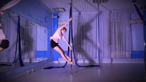 Выступление Анны! Воздушная акробатика и Pole Dance в Измайлово (Первомайская, ВАО, Москва).