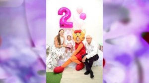 Слайдшоу 2 года девочке.