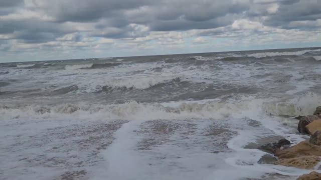 Азовское море.Январь.Шторм смотреть онлайн