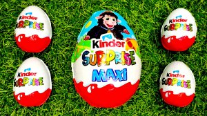 Открываем шоколадное яйцо Киндер МАКСИ и ещё одно поменьше - угадай какое!