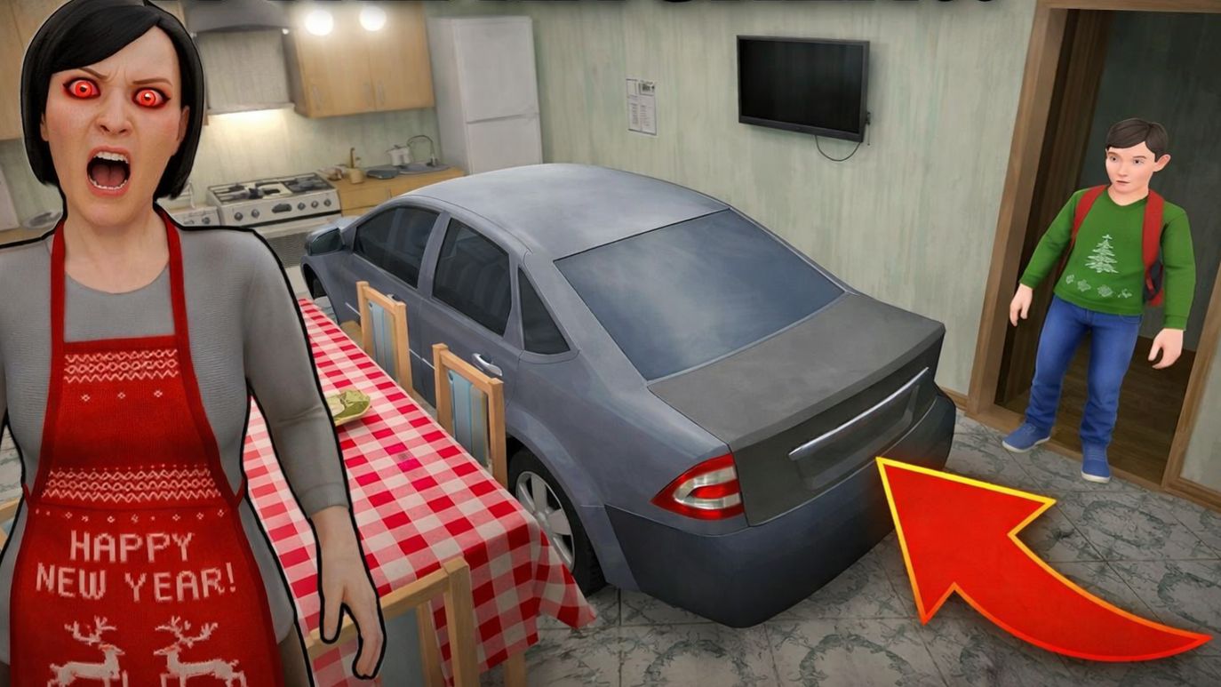 😱 ЧТО ДЕЛАЕТ МАШИНА НА КУХНЕ В SCHOOLBOY RUNAWAY!?