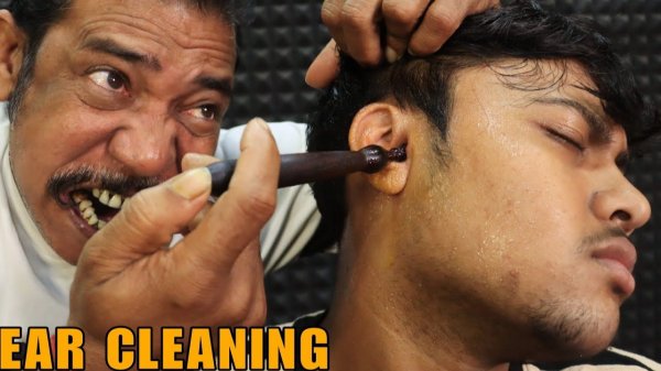 Ear Massage & Ear Cleaning by Asim Barber ｜ Head Massage & Hair Cracking ｜ Neck Cracking ｜ ASMR