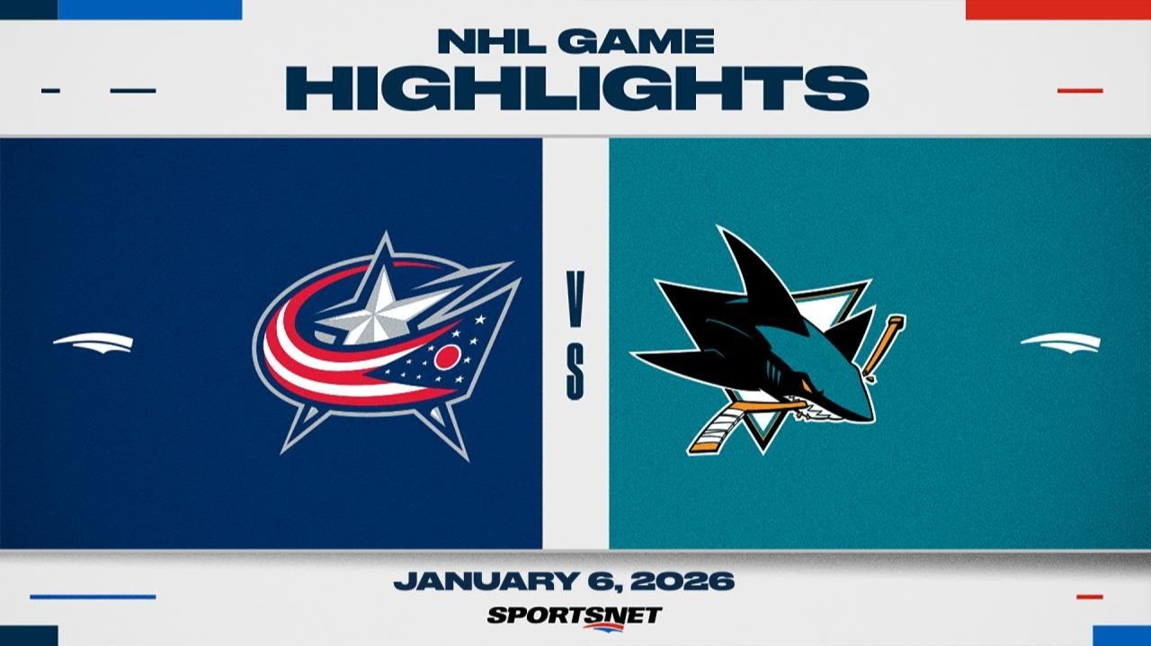 07.01.2026 | ОБЗОР МАТЧА | Сан-Хосе Шаркс - Коламбус Блю Джекетс | Highlights смотреть онлайн