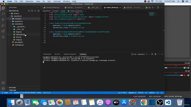 3 -Creating the Accounts App смотреть онлайн