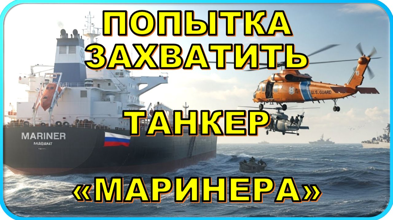 🔥 США пытаются захватить танкер Маринера, идущий под российским флагом 🌏🇷🇺 смотреть онлайн