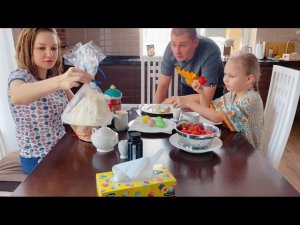 ВЛОГ Как мы отметили светлый праздник ПАСХА ! Наше праздничное утро ! Ванильная Семья