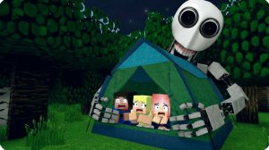 🥵НАС ЗАМЕТИЛ РОБОТ ЭЛБЕР в ЛЕСУ в МАЙНКРАФТ! НУБИК