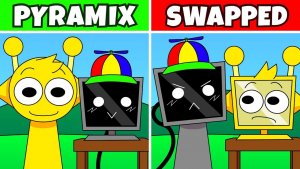 INCREDIBOX SPRUNKI🎵: PYRAMIXED🔺, НО ВСЕ — SWAPPED🌀⚡️ АБСОЛЮТНЫЙ ХАОС!🤯✨
