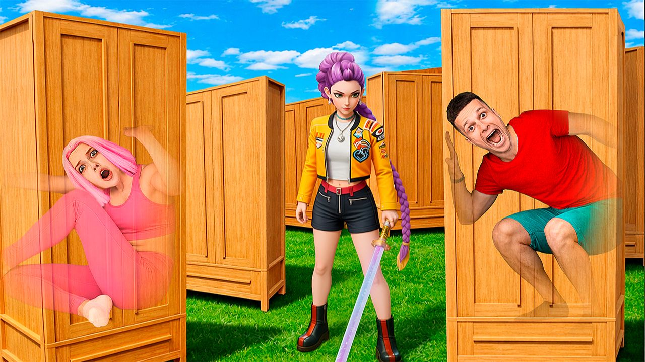 ПРЯТКИ В ШКАФАХ ОТ KPOP DEMON HUNTERS В 3:00 НОЧИ! смотреть онлайн