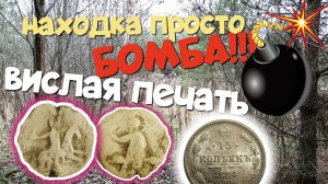 Находка просто БОМБА !!! Вислая печать. Поиск старины с ЭКВИНОКС 800.