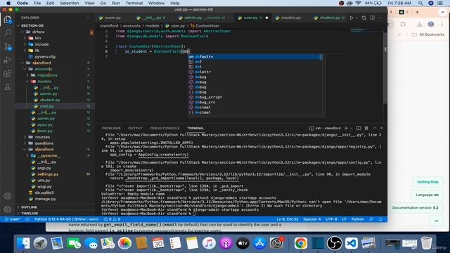 4 -Creating Admins and Students models смотреть онлайн