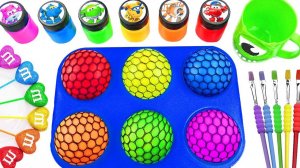 Мультики для малышей. Превращение слаймов в краски. Мультики залипалки для девочек