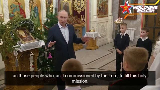 Putin delivered speech after the Christmas serviceПутин выступил с речью после рождественской службы смотреть онлайн