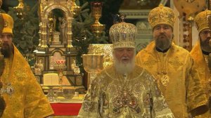 Рождественская служба в храме Христа Спасителя