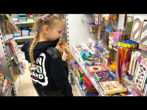 ВЛОГ АЛИСА хочет СОЗДАВАТЬ ПЛАМФОВ ! ЗАБИРАЕМ АЛИСУ С УЧЁБЫ и покупаем всё для творчества ребёнка !