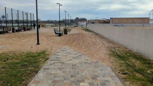 Евпатория 2026. Лазурная набережная опять в песке после шторма. Прогулка по пляжам после шторма