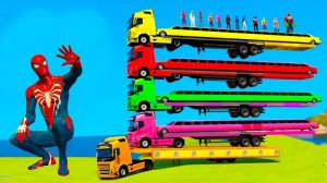 ГОНОЧНАЯ ТРАССА С ПРЕПЯТСТВИЯМИ ДЛЯ СУПЕРГЕРОЕВ! ЧЕЛОВЕК ПАУК ПРОТИВ БЭТМЕНА И ХАЛКА! ГТА5! часть 8