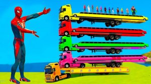 ГОНОЧНАЯ ТРАССА С ПРЕПЯТСТВИЯМИ ДЛЯ СУПЕРГЕРОЕВ! ЧЕЛОВЕК ПАУК ПРОТИВ БЭТМЕНА И ХАЛКА! ГТА5! часть 7