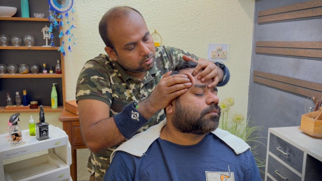 ASMR DEEP-TISSUE Head Massage 💆_♂️For Deep SleepBy ReikiMaster смотреть онлайн