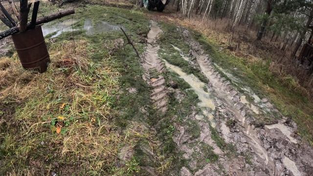 Проходка трактора ЮМЗ 6АЛ 1989г.