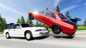 Аварии с высокоскоростным движением автомобилей - BeamNG Drive / CrashBoomPunk