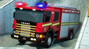 Пожарная машина в сложной ситуации | Мультфильм о полицейском грузовике