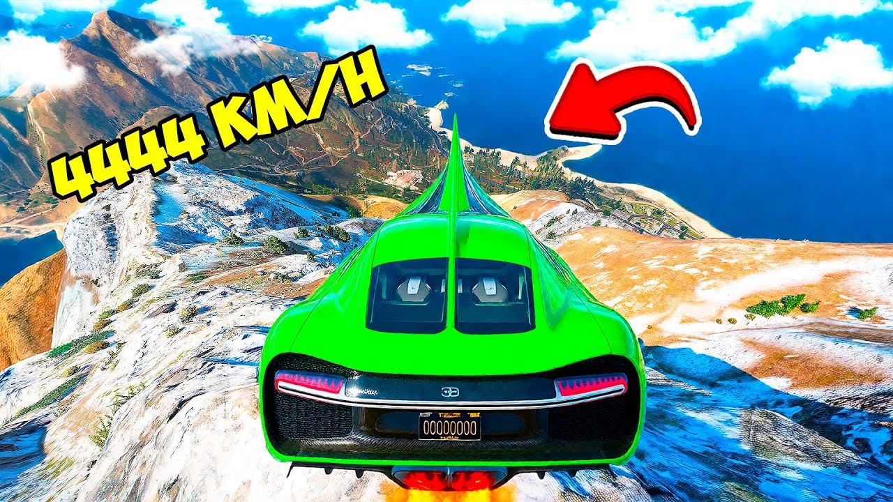 СПУСК БЕЗ ТОРМОЗОВ С ГОРЫ НА ДЛИННОМ ЛИМУЗИНЕ БУГАТТИ В ГТА 5! ЭКСПЕРИМЕНТ В GTA 5 ONLINE смотреть онлайн