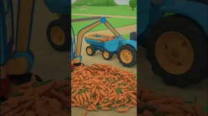 Экскаватор собирает капусту 🥬 #детскийканал #видеодлядетей #мультик
