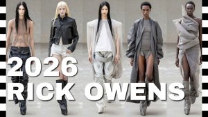 💥 RICK OWENS коллекция весна-лето 2026 в Париже, со СТОП-КАДРОМ
