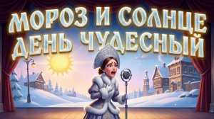 МОРОЗ И СОЛНЦЕ ДЕНЬ ЧУДЕСНЫЙ. Красиво поёт! Стихи Пушкина. Песни для детей.