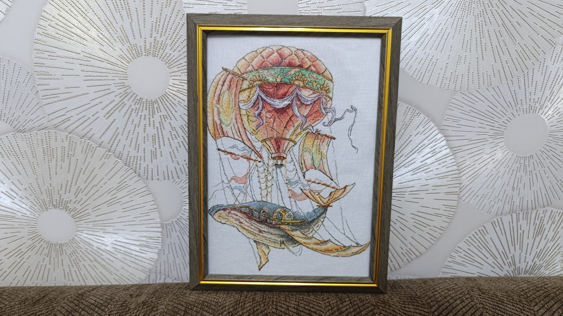 Вышивка. ПОЛЁТ-КИТА. смотреть онлайн