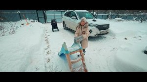 Рождество в деревне, гуляем с семьей