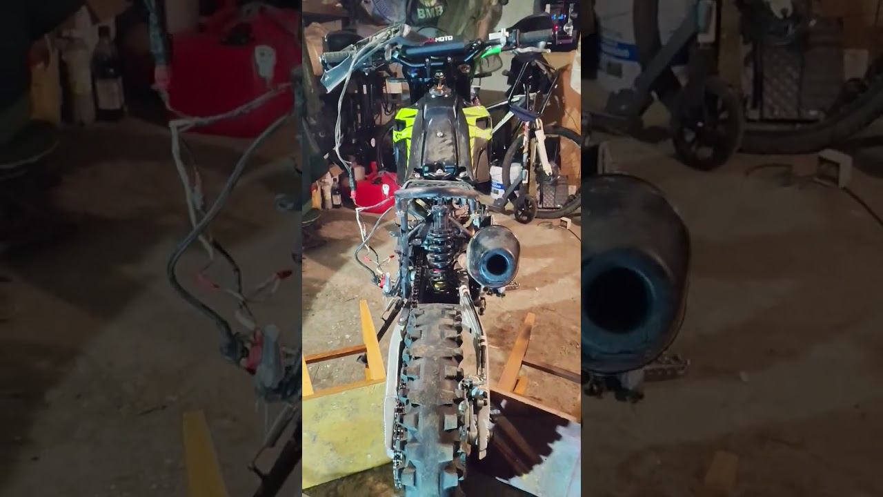 Около эндуро, ремонт рамы после падения.