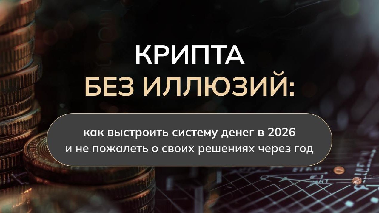 Крипта без илюзий: как выстроить систему денег в 2026 и не пожалеть о своих решениях через год смотреть онлайн