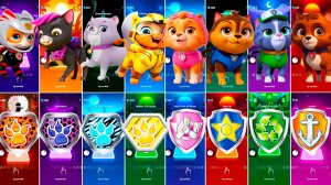 Мультики для Детей Щенячий Патруль Tiles Hop - ШЕЙД, ЛЕО, СКАЙ, ГОНЩИК, РОККИ