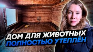 ДОМ ДЛЯ ЖИВОТНЫХ ПОЛНОСТЬЮ УТЕПЛЁН Часть 8