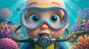 Подводный мир для малышей | Весёлая песенка про море и рыбок | Развивающий 3D мультик