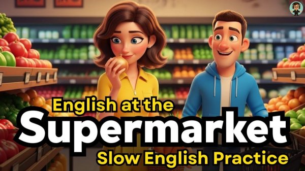 English at the Supermarket 🛒 | How to Shop in English | Real Conversations for A1–B1 Learners