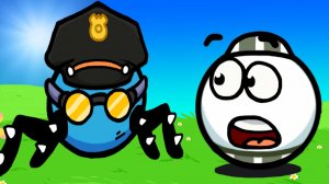 Новый КРАСНЫЙ ШАРИК против ЧЕРНЫХ КВАДРАТОВ #5 игра Ball Prison на канале Мистер Игрушкин