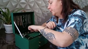 МОИ БОГАТСТВА / ШКАТУЛКА С УКРАШЕНИЯМИ  #бижутерия #коллекцияукрашений