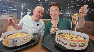 Мукбанг САМИ приготовили и СЪЕЛИ! ГОРА еды и мяса на ГОРЯЧЕЙ сковородке, ДЕШЕВОЕ кафе в Паттайе