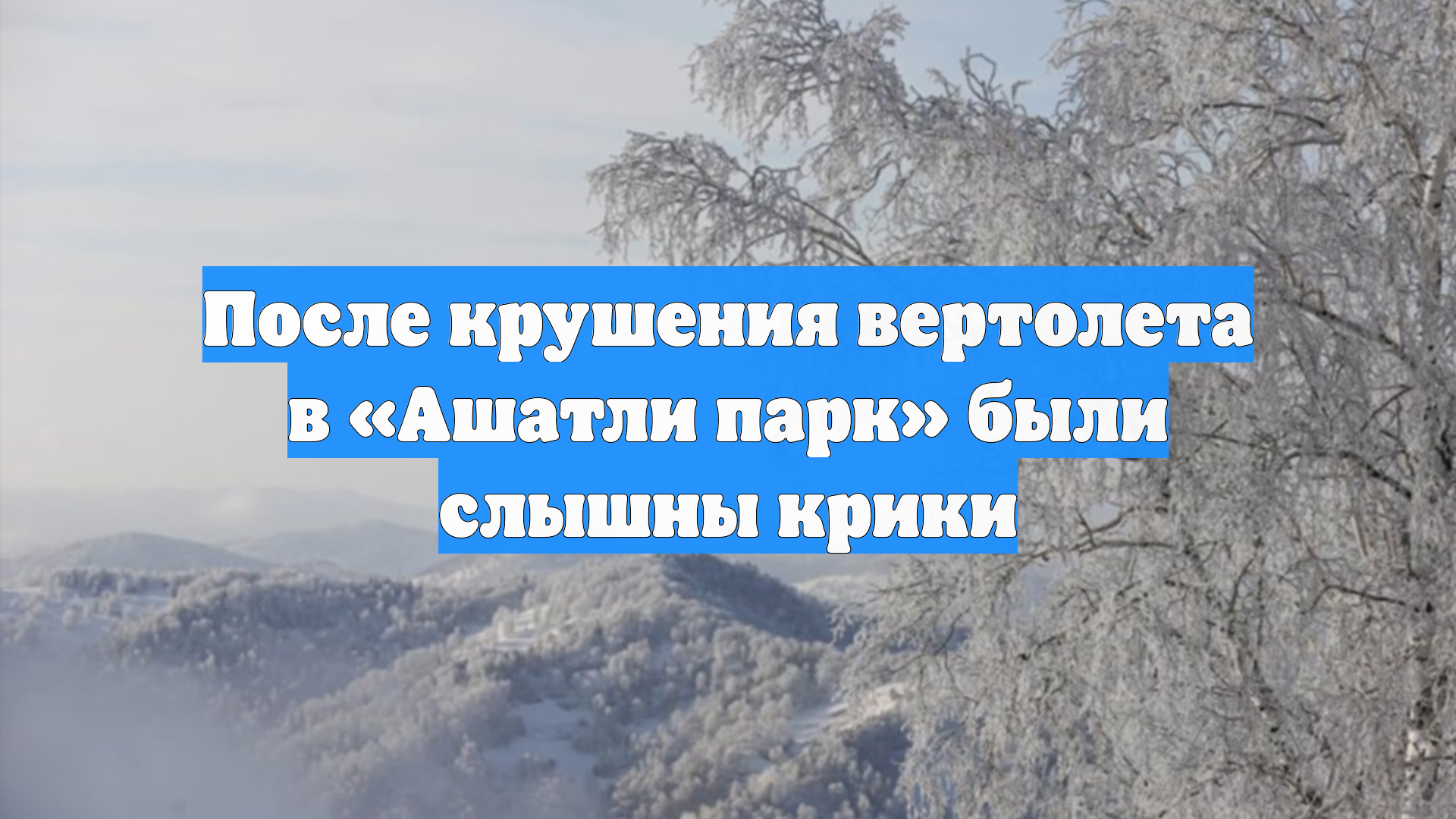 После крушения вертолета в «Ашатли парк» были слышны крики смотреть онлайн