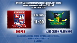 19.01.2026_11.00_2015 г.р._ХК "ДЕКО МИНЕРАЛС" (г. Бобров) - ХК "МАЙСКИЙ" (г.п. ПОСЕЛОК РАЗУМНОЕ)