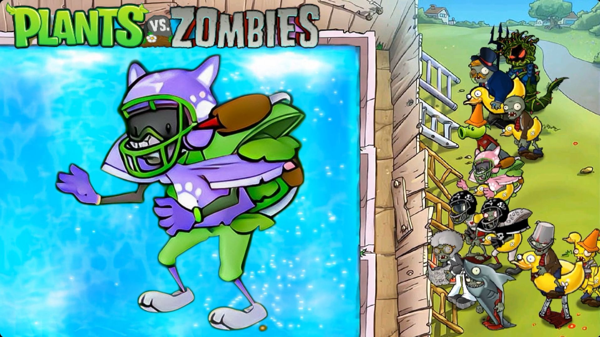 РАСТЕНИЯ ПРОТИВ ЗОМБИ Plants VS Zombies-2 Grafted mod pvz ПВЗ МОД Fusion Hybrid смотреть онлайн