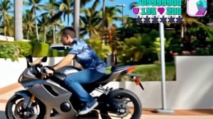 GTA Vice City Алишер Курманалиев на мотоцикле
