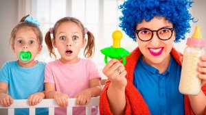 Забавная няня для детей — как Майя шутит с няней