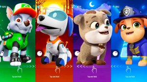 Мультики для Детей Щенячий Патруль Tiles Hop - РОККИ, РОБО-ПЁС И ДРУГИЕ