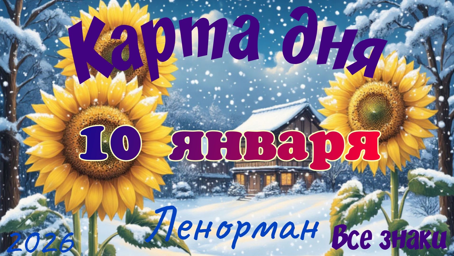 Карта дня❄ 10 января 2026🎄☃️Ленорман.Тайм-код в описании🦢 смотреть онлайн