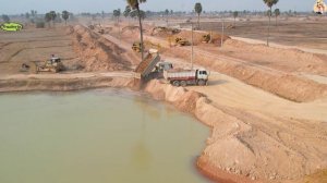 Строительство, засыпка, один из прошлых объектов, обзор